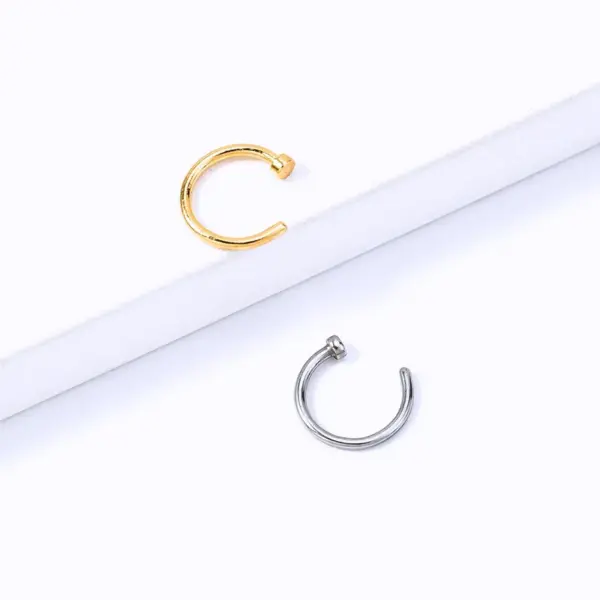 Wholesale Simple Stainless Steel Piercing U-shaped Nose Ring Piercing Nose Ornaments Wholesale Nose Pin