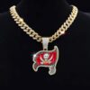 Wholesale Hip Hop Pirate Pendant Cuban Chain Necklace