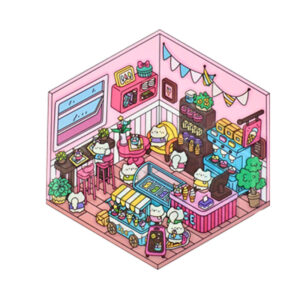 Shiyou landscaping 2.0 meow ice cream shop