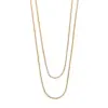 Wholesale Simple Style Solid Color Titanium Steel Plating Gold Plated Pendant Necklace