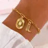 Wholesale PVD Coated Real Gold Plated Hat Boots Horseshoe 201 Stainless Steel 304 Stainless Steel Simple Style Classic Style Western Cowboy Waterproof Non Tarnish 201 Stainless Steel Lobster Trigger Clasp Closure Bracelets