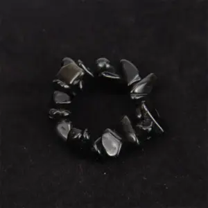 (Ring)-Black Crystal / Ring Size