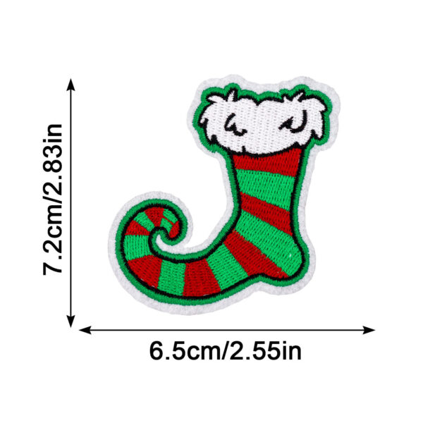 Wholesale Christmas embroidered patches, Christmas fabric patches, HOHOHO MERRYCHRISAMAS garment accessories heat transfer labels