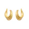 1 Pair Casual Elegant Vintage Style C Shape Plating Copper 18k Gold Plated Ear Cuffs
