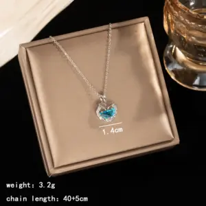 Silver, Fish Tail Design Inlaid with Zircon Stones