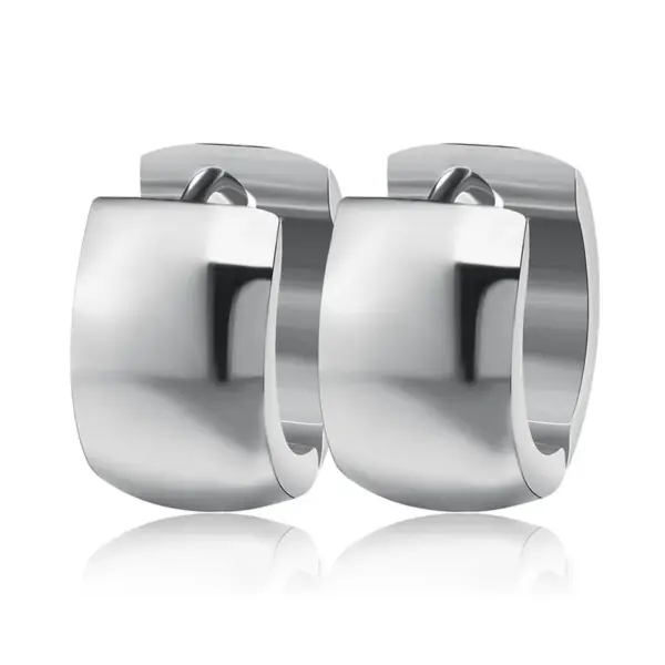 Wholesale PVD Coated 18K Gold Real Gold Plated Solid Color 201 Stainless Steel Fashion Waterproof Non Tarnish Earrings