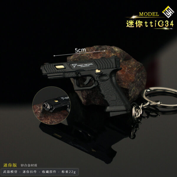 oly-337e2b747e833da74b5a366edc51c838 Wholesale small size Alloy Pistol Model Mini Breta Mauser M1896 Ruger P08R45 Bull Keychain Pendant