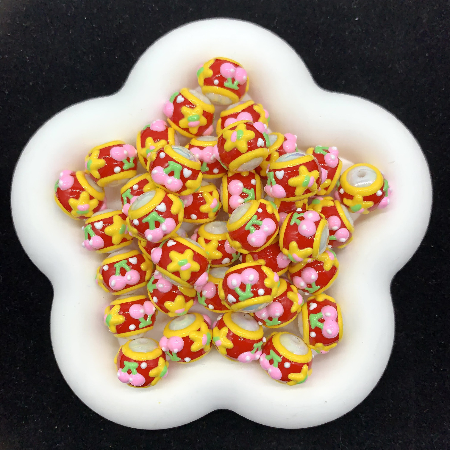 Wholesale Cartoon hand awn bead round bead