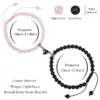 Wholesale Romantic Heart Shape Natural Stone Handmade Bracelets
