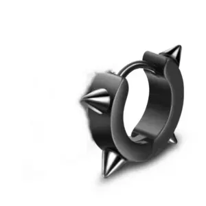 4 * 9mm Pointed Pendant Black Ear Clip Pieces