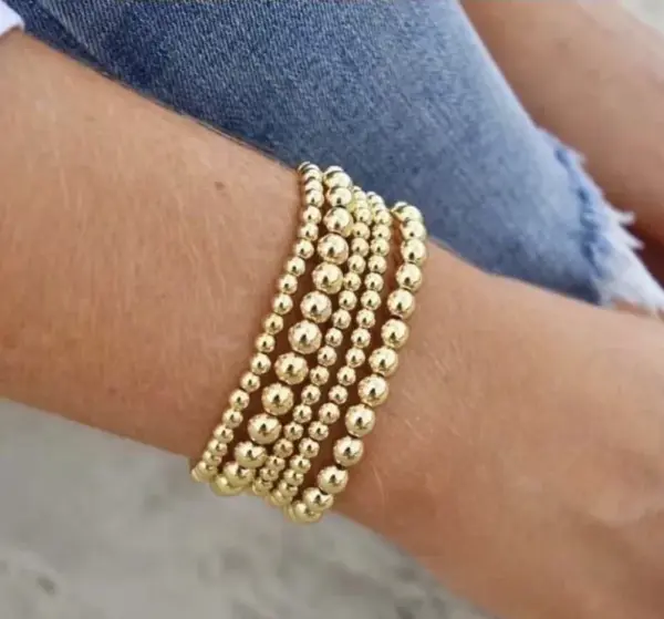 PVD Coated Geometric 304 Stainless Steel Simple Style Waterproof Non Tarnish 304 Stainless Steel Bracelets