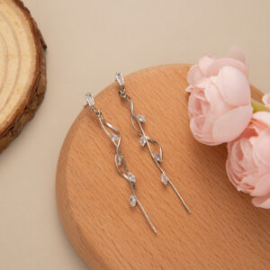 E2551-2/silver-white diamond inlay