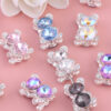 oly-33ab845732a8b984ca93e88b05b0d830 Wholesale Heavy double-sided alloy bear diamond ball DIY Fancy Beads