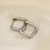 Wholesale PVD Coated 18K Gold Plated Square 304 Stainless Steel Simple Style Waterproof Non Tarnish Earrings