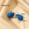 Wholesale PVD Coated Water Droplets 304 Stainless Steel French Style Simple Style Classic Style Waterproof Non Tarnish Ear Studs