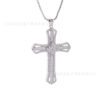 Wholesale Cross-border European and American New Cross necklace men and women zircon pendant clavicle chain jewelry full diamond factory direct supply