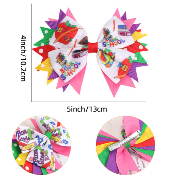 Wholesale new children's bow hairpin back to school season