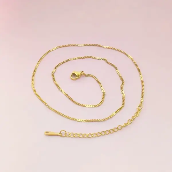 Wholesale Jewelry Casual Simple Style Solid Color 201 Stainless Steel Necklace