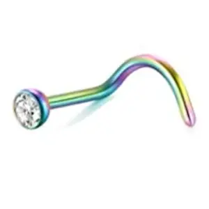 5-Word Curved Rod Color White Diamond