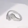 Wholesale Fashion Hug Palm Stainless Steel Open Ring 1 Piece