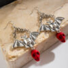 oly-33dc89a2b4efc6269da2b294fb11d613 Wholesale Halloween funny skull alloy earrings