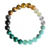 Retro Bohemian Round Semi-precious Stone Elastic String Bracelets In Bulk Natural Stone Bracelet
