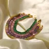 Wholesale PVD Coated Real Gold Plated Geometric Stainless Steel Fashion Waterproof Non Tarnish 304 Stainless Steel Bracelets