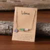 Wholesale New Arrival Twelve Constellation Natural Stone Combination Necklace Irregular Stone Pendant Good Luck Clavicle Chain Neck Chain