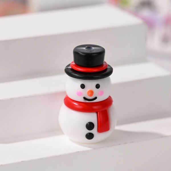 Wholesale Christmas snowman rubber beads, Christmas loose beads DIY