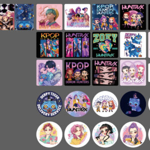 Printed beads 3. Please contact customer service for specific designs.