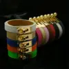 Copper Hip-Hop Retro Patchwork Solid Color Bangle