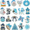 oly-34165d2661de115e79c32ba3013eff32 Wholesale Blue and white Christmas embroidered patch