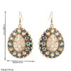 oly-3416c29eb5db02e3cd59eb82678458be Wholesale White and turquoise earrings