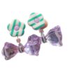 Wholesale Girls' colorful transparent crystal ear clips