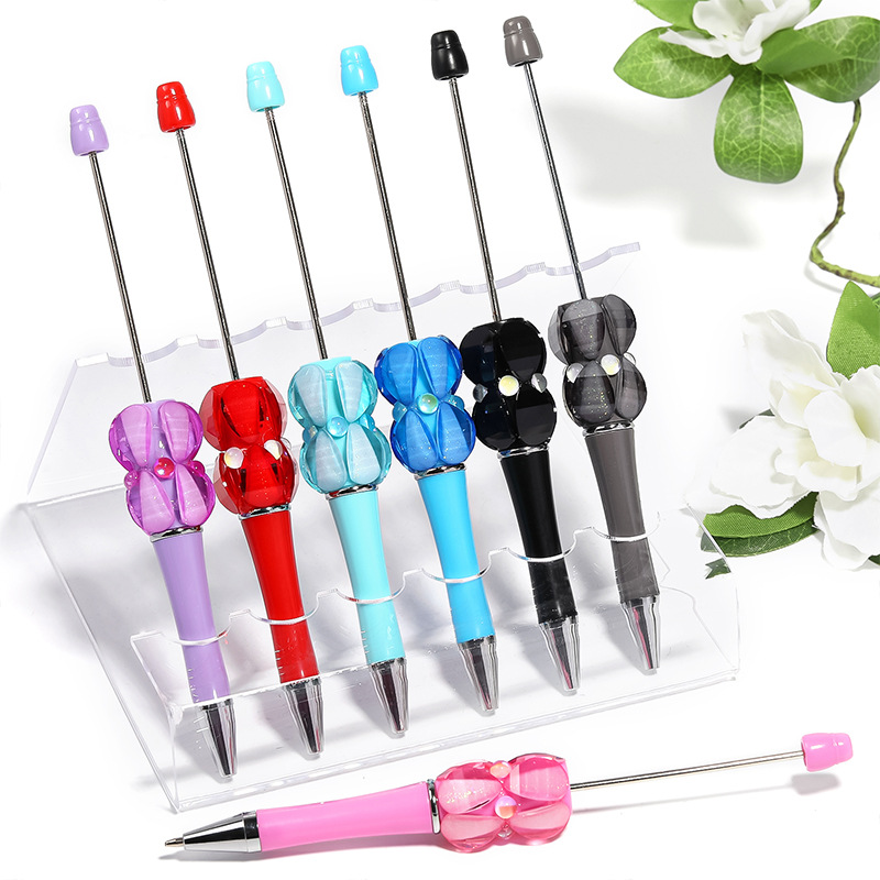 Wholesale Heavy creative color petal beads diamond beadable pen