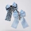 Wholesale Multi-Color Bow Bud Chain Cross Hair Clip Hair Accessories