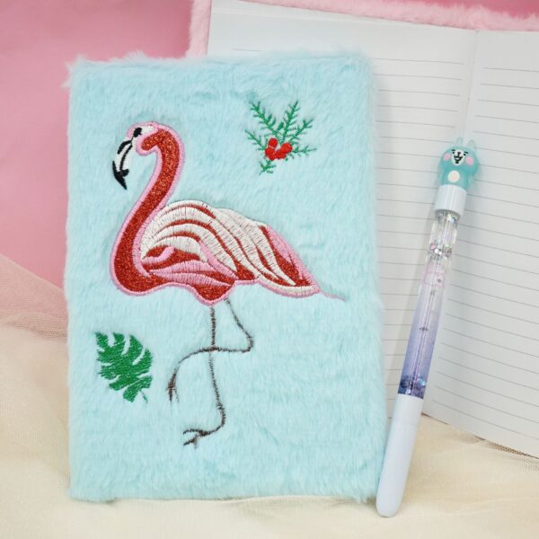 Wholesale Flamingo Plush Notebook DIY Handbook Notepad