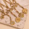 oly-344594aab818b7ef357cd13d228babf9 Wholesale Jewelry Lady Heart Shape 304 Stainless Steel Plating Pendant Necklace Cable Chain