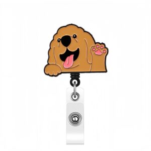 Golden retriever + black swivel buckle