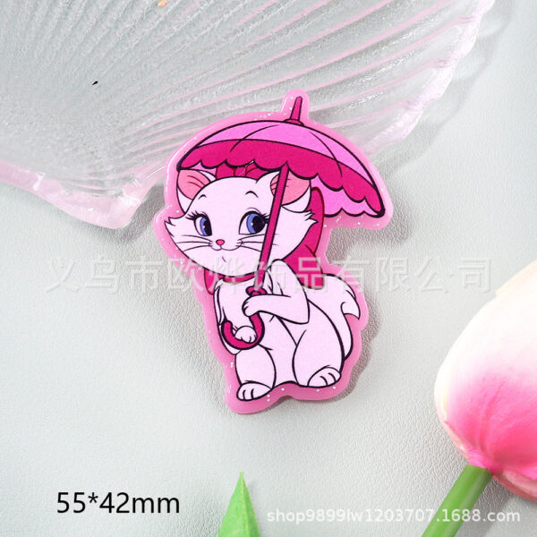 Wholesale New loose powder cross-border cartoon rainbow girl cute jewelry acrylic pin cute DIY patch accessories