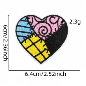 Colorful skull cloth sticker 8#