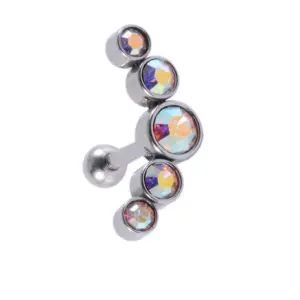 AB Color-Steel Color / Rod Thickness * Rod Length 1.2x6mm