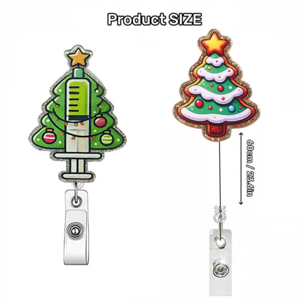 Wholesale Acrylic Christmas Cartoon Badge Clip Christmas Tree Clip
