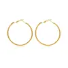 Wholesale 1 Pair Simple Style Solid Color Plating 304 Stainless Steel Stainless Steel Earrings