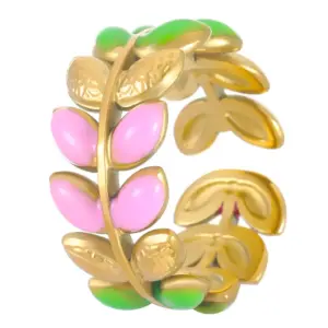 18K Real Gold Leaves Z-392