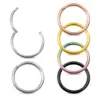 Simple Style Round Stainless Steel Plating Nose Ring Nose Pin