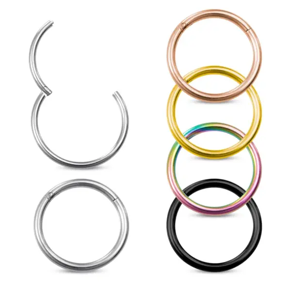 Simple Style Round Stainless Steel Plating Nose Ring Nose Pin