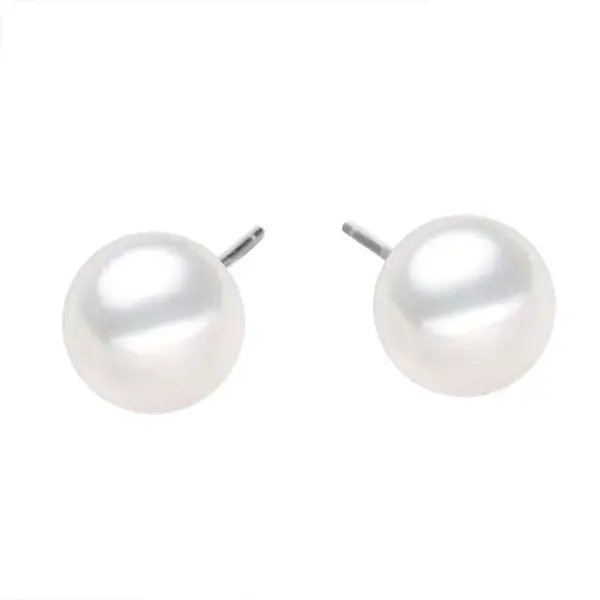 Wholesale 1 Pair Fashion Geometric Plating 304 Stainless Steel Artificial Pearls Stainless Steel Earrings