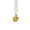 Wholesale PVD Coated Real Gold Plated Heart 304 Stainless Steel Titanium Steel Simple Style Waterproof Non Tarnish Pendant Necklace