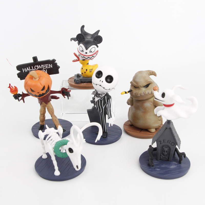 Wholesale 6 2Nd Generation Nightmare before Christmas Figure Car Desktop Doll Car Ornament